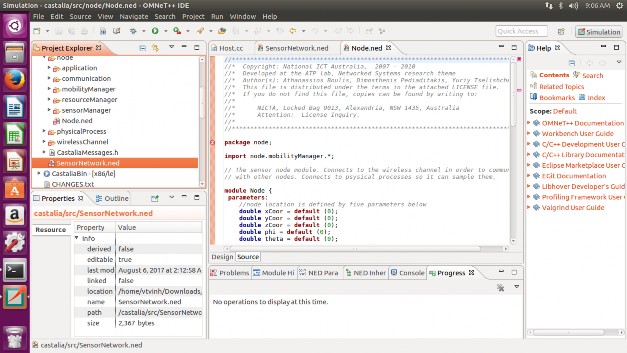 Hình 3 2 Minh họa giao diện lập trình trên Castalia 3 3 Mô phỏng giao thức S MAC và 3