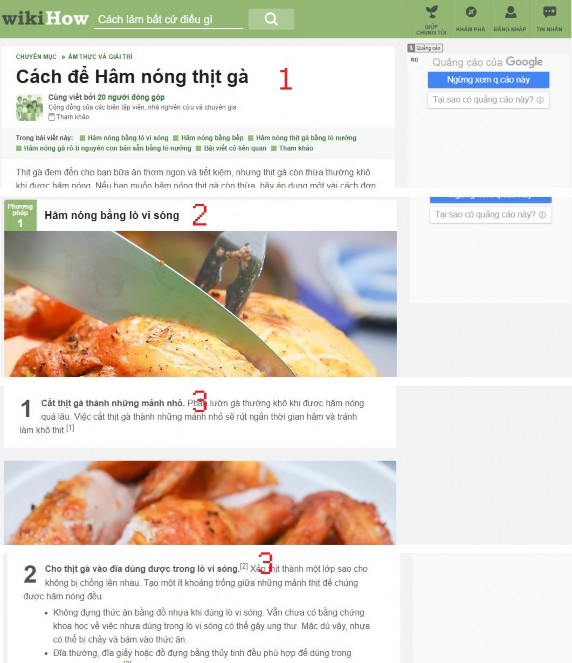 Hình 17 Bố cục của bài viết trên wikiHow Sau khi trích xuất được nội dung của 1