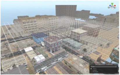 Hình 2 13 Vùng và các ô áp dụng Occlsion Culling 2 3 Kỹ thuật hiển thị mô hình 10