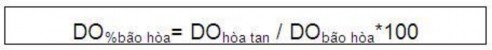 DO hòa tan Giá trị DO quan trắc được đơn vị mg l Bước 2 Tính giá trị WQIDO 4
