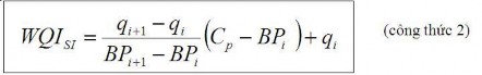 Trong đó Cp giá trị DO bão hòa BPi BPi 1 qi qi 1 là các giá trị tương ứng với 5