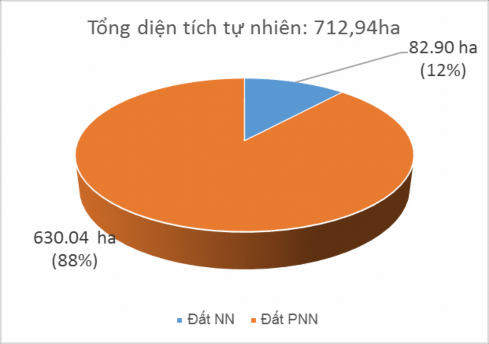 Hình 2 1 Biểu đồ cơ cấu sử dụng đất năm 2019 Nguồn Báo cáo hiện trạng sử 1