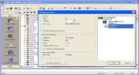 Hình 3 5 Tab Communications trong Microwin chương trình chính Giải thích network 1 khi 1