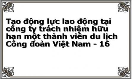 Tạo động lực lao động tại công ty trách nhiệm hữu hạn một thành viên du lịch Công đoàn Việt Nam - 16