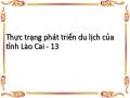 Thực trạng phát triển du lịch của tỉnh Lào Cai - 13