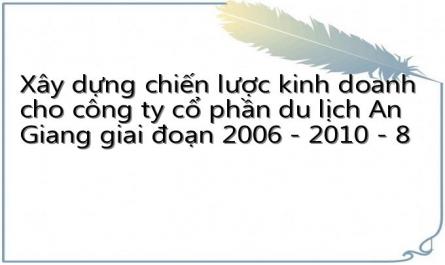Xây dựng chiến lược kinh doanh cho công ty cổ phần du lịch An Giang giai đoạn 2006 - 2010 - 8