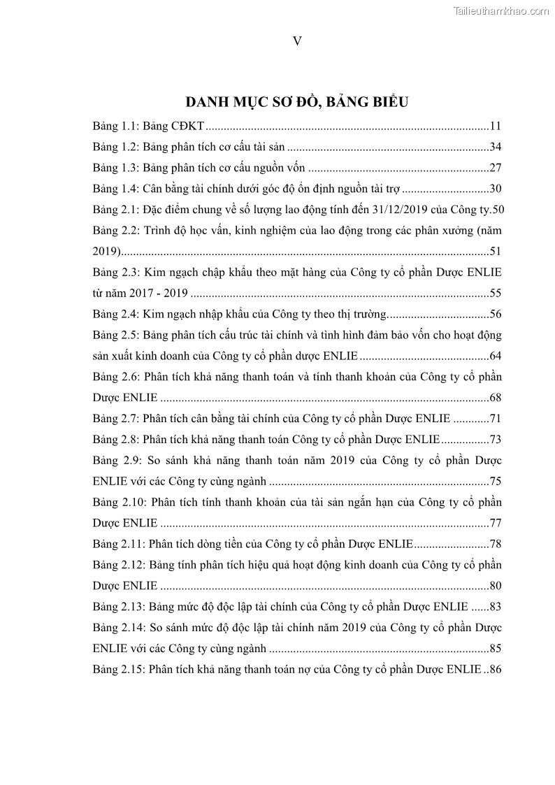 Luận văn thạc sĩ kế toán Phân tích báo cáo tài chính của Công ty Cổ phần Dược Enlie - 1 Trang 9