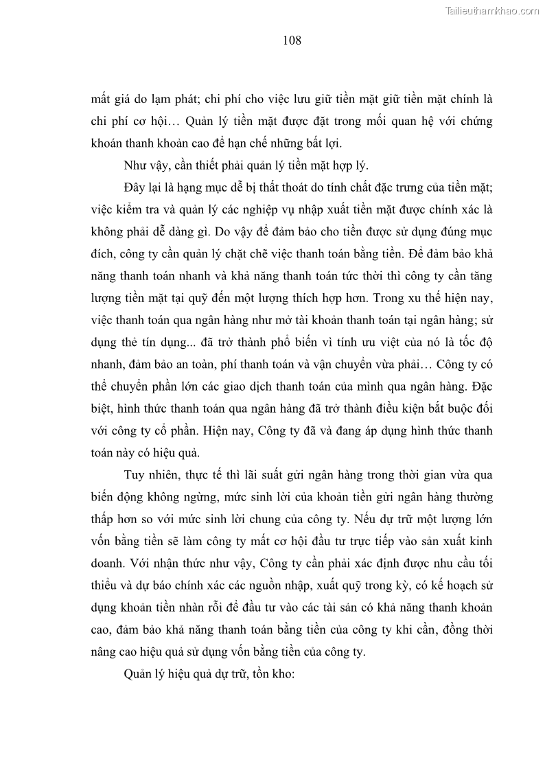 Luận văn thạc sĩ kế toán Phân tích báo cáo tài chính của Công ty Cổ phần Dược Enlie - 10 Trang 120