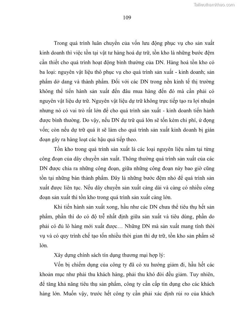 Luận văn thạc sĩ kế toán Phân tích báo cáo tài chính của Công ty Cổ phần Dược Enlie - 11 Trang 121