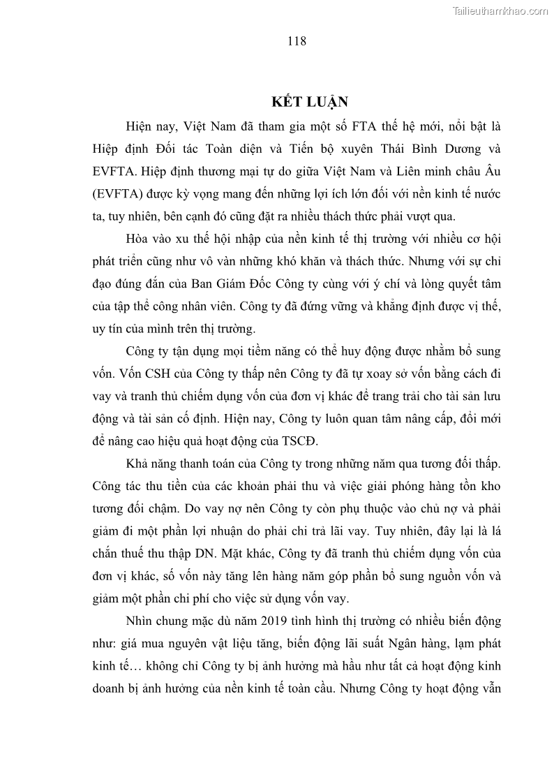 Luận văn thạc sĩ kế toán Phân tích báo cáo tài chính của Công ty Cổ phần Dược Enlie - 11 Trang 130
