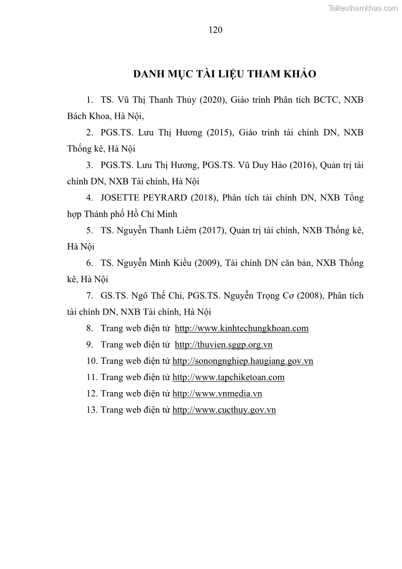 Luận văn thạc sĩ kế toán Phân tích báo cáo tài chính của Công ty Cổ phần Dược Enlie - 11 Trang 132