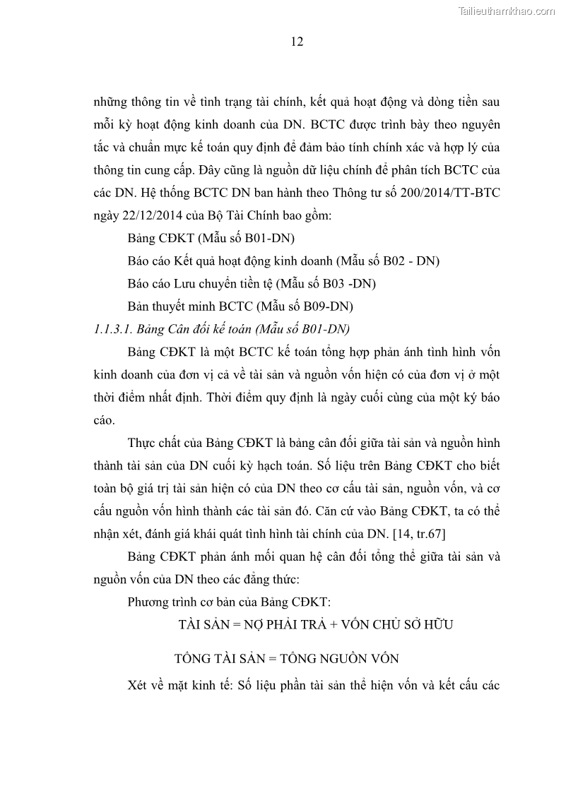 Luận văn thạc sĩ kế toán Phân tích báo cáo tài chính của Công ty Cổ phần Dược Enlie - 2 Trang 23
