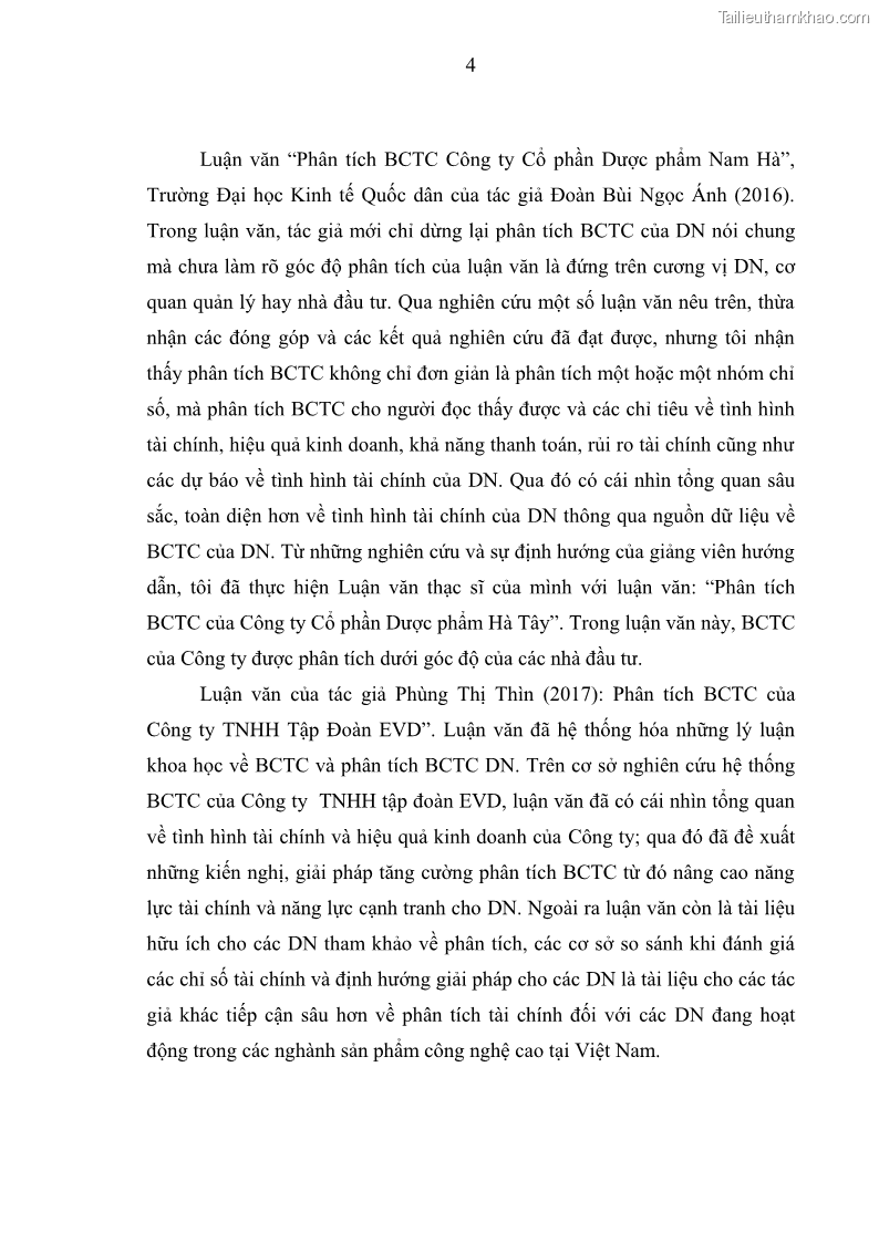 Luận văn thạc sĩ kế toán Phân tích báo cáo tài chính của Công ty Cổ phần Dược Enlie - 2 Trang 15
