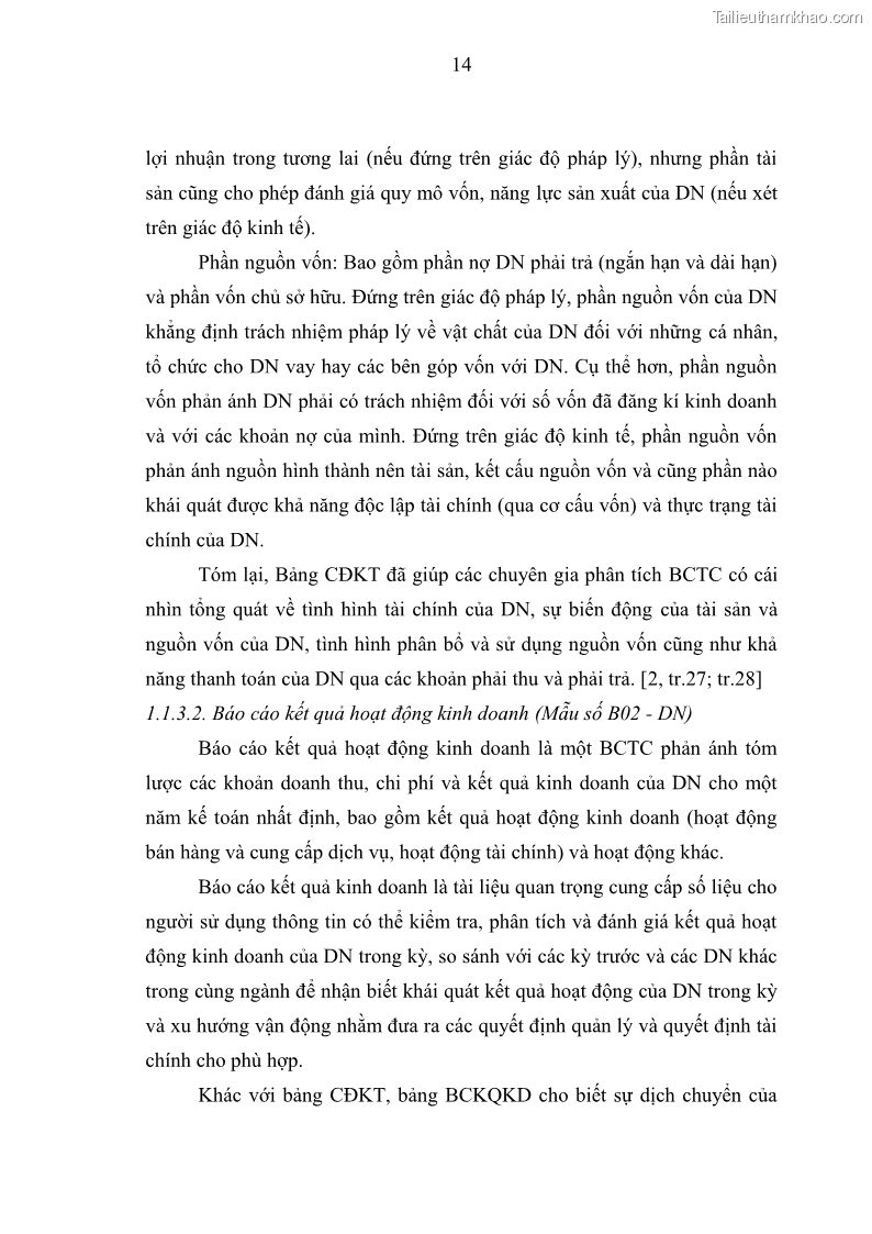 Luận văn thạc sĩ kế toán Phân tích báo cáo tài chính của Công ty Cổ phần Dược Enlie - 3 Trang 25