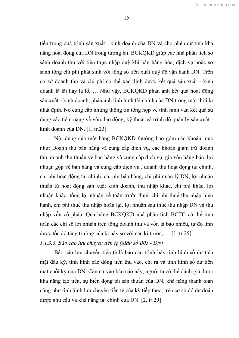 Luận văn thạc sĩ kế toán Phân tích báo cáo tài chính của Công ty Cổ phần Dược Enlie - 3 Trang 26