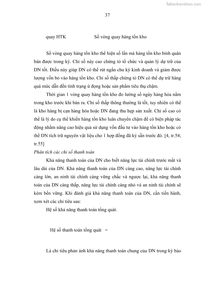 Luận văn thạc sĩ kế toán Phân tích báo cáo tài chính của Công ty Cổ phần Dược Enlie - 4 Trang 48
