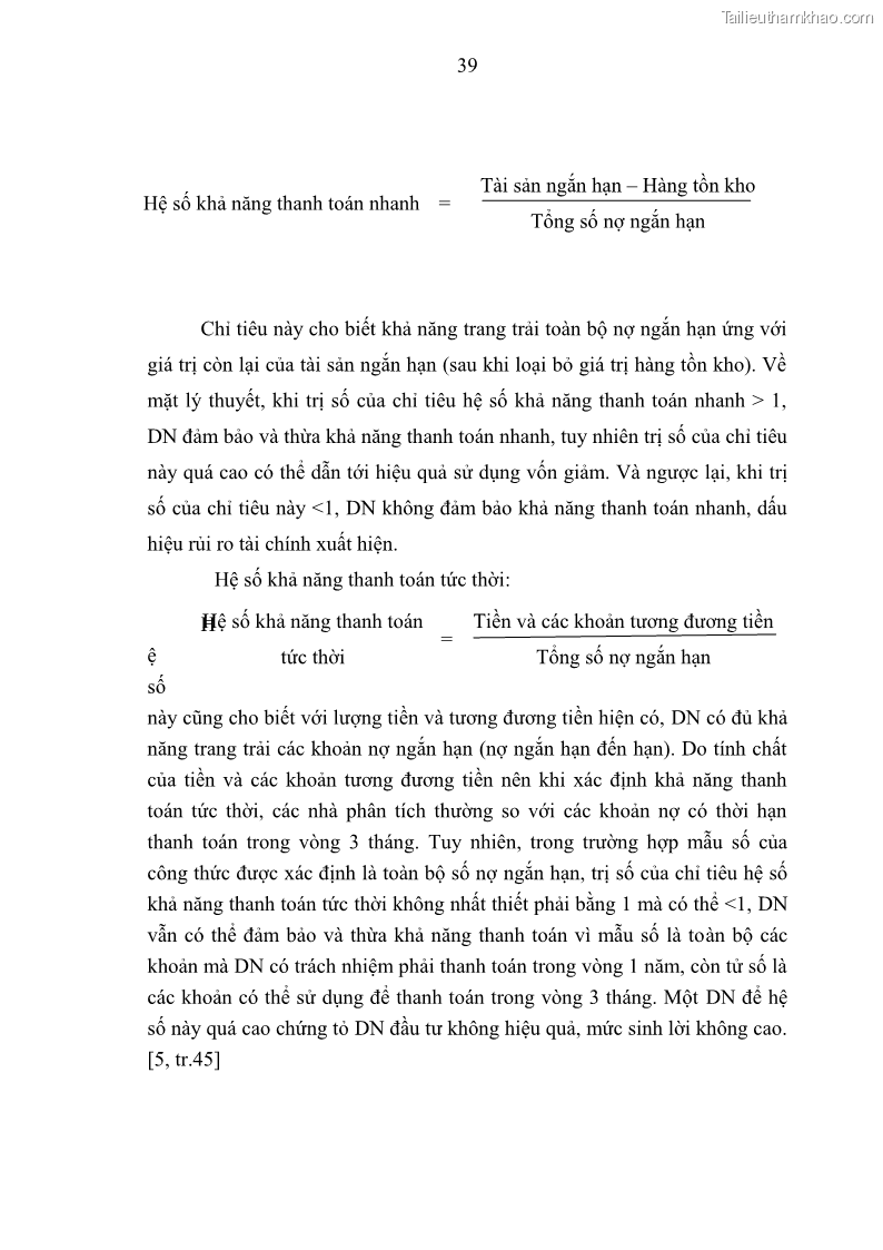 Luận văn thạc sĩ kế toán Phân tích báo cáo tài chính của Công ty Cổ phần Dược Enlie - 5 Trang 50