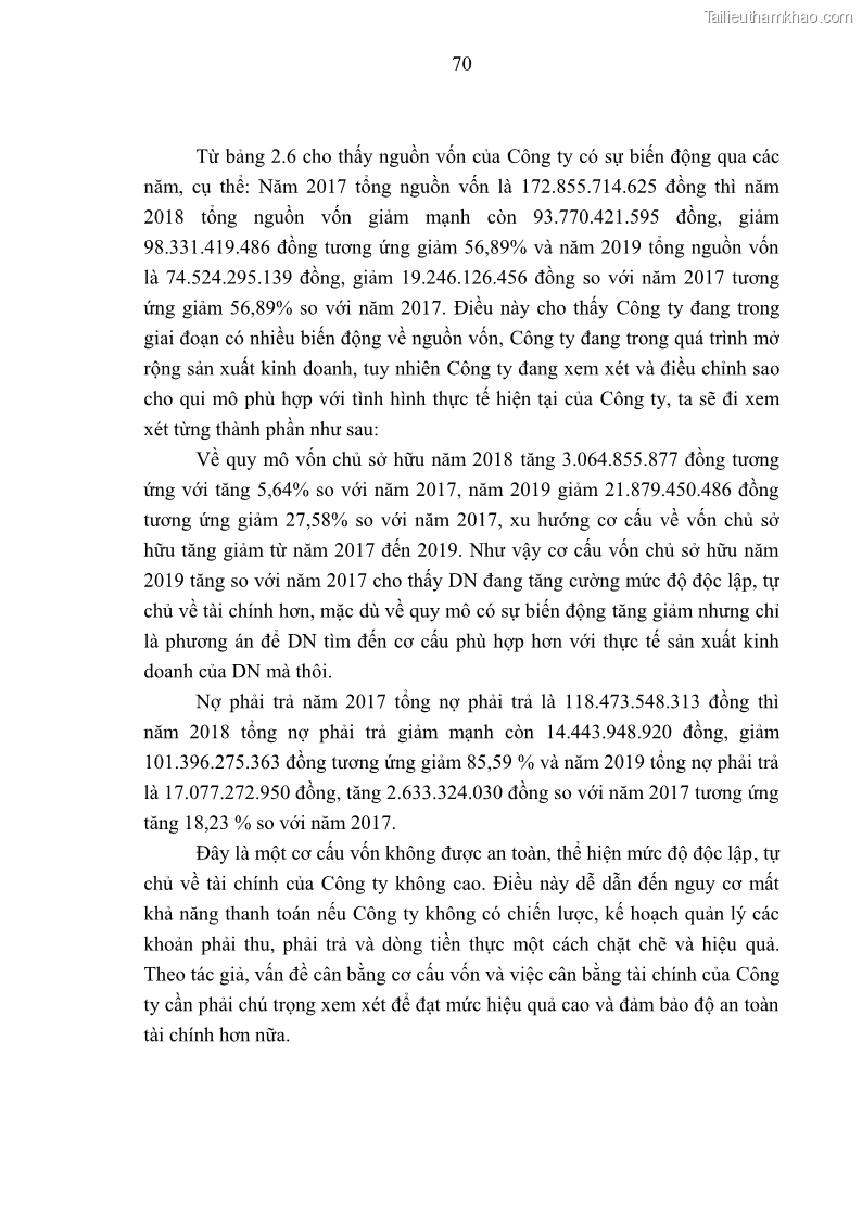 Luận văn thạc sĩ kế toán Phân tích báo cáo tài chính của Công ty Cổ phần Dược Enlie - 7 Trang 82