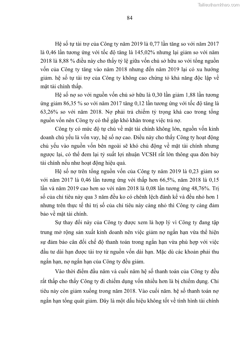 Luận văn thạc sĩ kế toán Phân tích báo cáo tài chính của Công ty Cổ phần Dược Enlie - 8 Trang 96