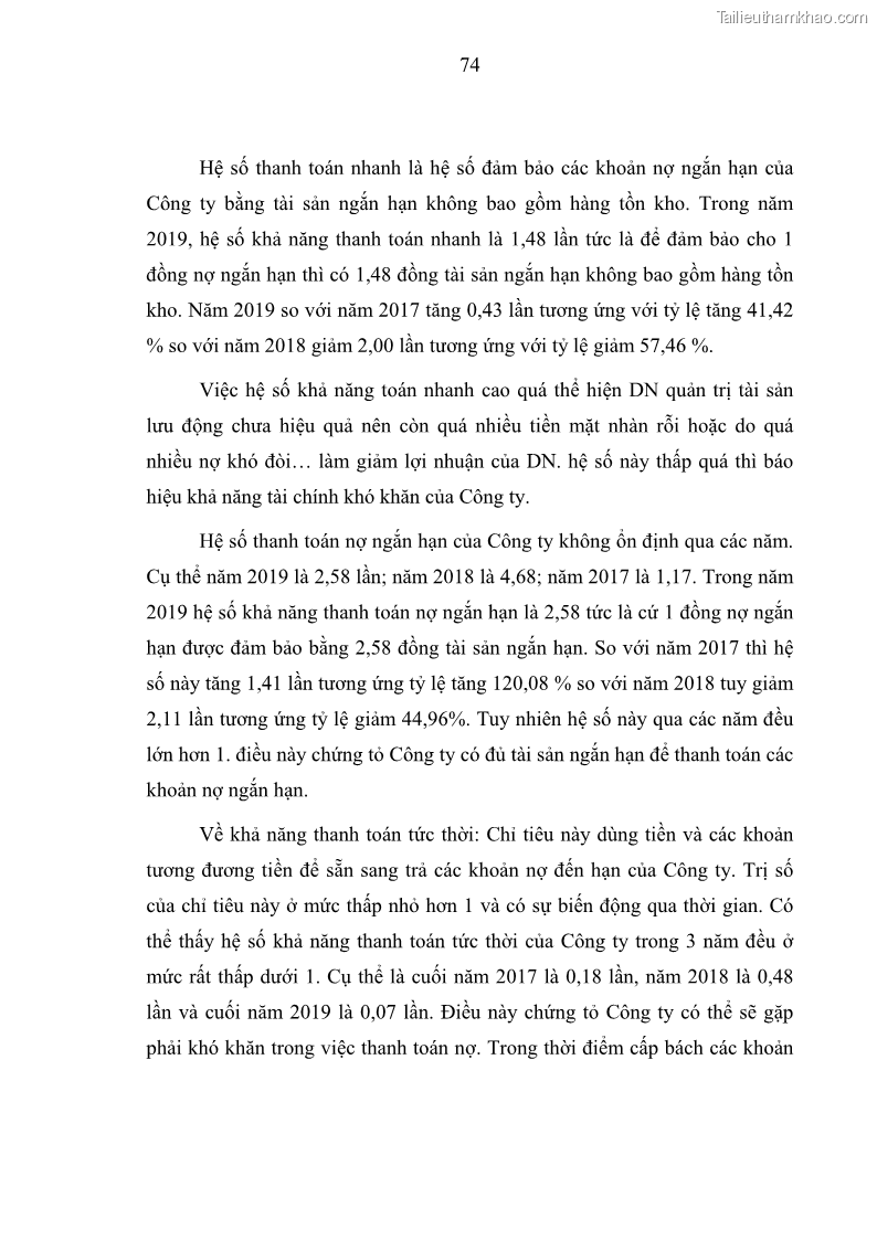 Luận văn thạc sĩ kế toán Phân tích báo cáo tài chính của Công ty Cổ phần Dược Enlie - 8 Trang 86