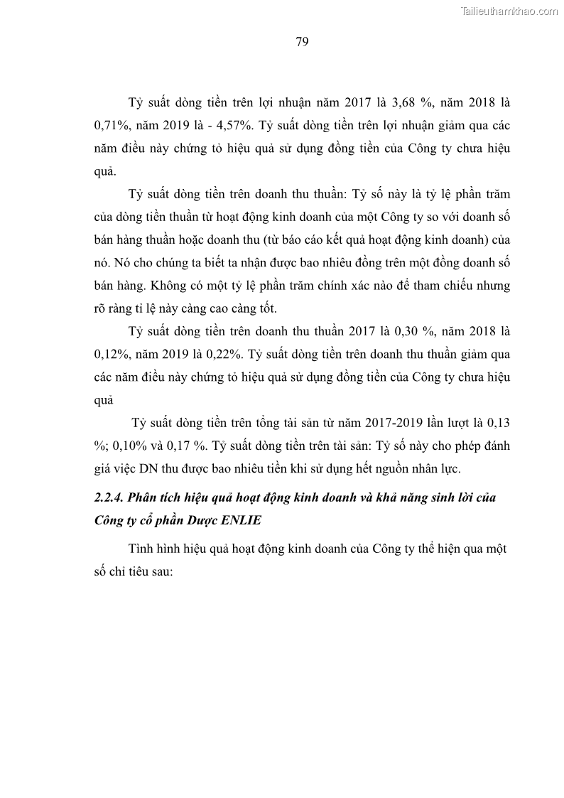Luận văn thạc sĩ kế toán Phân tích báo cáo tài chính của Công ty Cổ phần Dược Enlie - 8 Trang 91