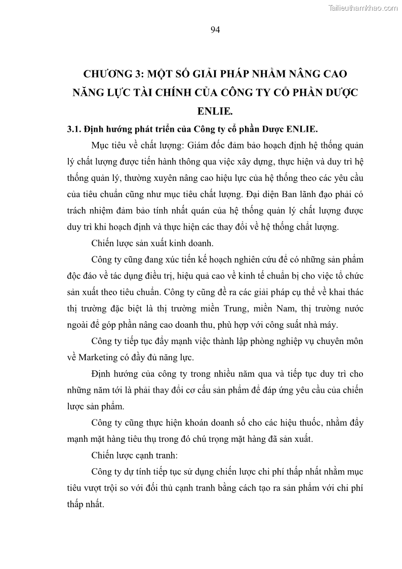 Luận văn thạc sĩ kế toán Phân tích báo cáo tài chính của Công ty Cổ phần Dược Enlie - 9 Trang 106