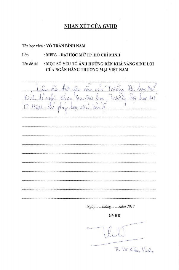 i LỜI CAM ĐOAN Tôi cam đoan rằng luận văn này Một số yếu tố ảnh hưởng 1