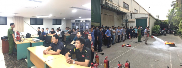 Hình 2 2 Tập huấn công tác PCCC tại Công ty 2 2 12 Tình hình sự cố tai nạn lao 2