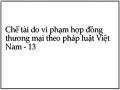 Chế tài do vi phạm hợp đồng thương mại theo pháp luật Việt Nam - 13
