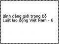 Thực Trạng Các Quy Định Về Bình Đẳng Giới Trong Bộ Luật Lao Động Việt Nam.