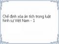 Chế định xóa án tích trong luật hình sự Việt Nam