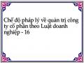 Chế độ pháp lý về quản trị công ty cổ phần theo Luật doanh nghiệp - 16