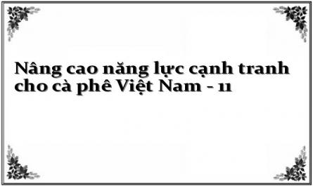 Nâng cao năng lực cạnh tranh cho cà phê Việt Nam - 11