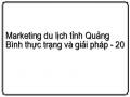 Marketing du lịch tỉnh Quảng Bình thực trạng và giải pháp - 20