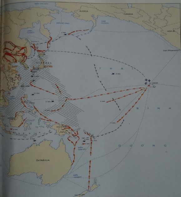 Nguồn Bộ quốc phòng Hình 3 1 Bản đồ chiến tranh Thái Bình Dương 5