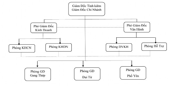 Sơ đồ 3 1 Mô hình tổ chức của Ngân hàng TMCP Kỹ Thương Việt Nam Chi nhánh 1