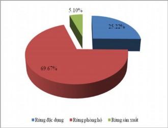 Hình 3 5 Hiện trạng sử dụng đất lâm nghiệp Hình 3 6 Quy hoạch đất lâm 1