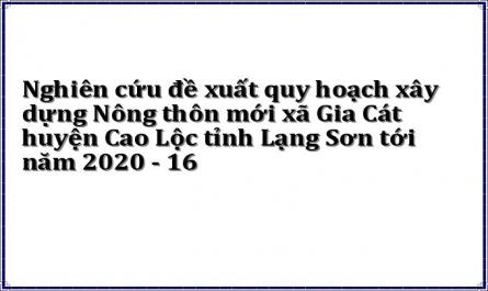 Nghiên cứu đề xuất quy hoạch xây dựng Nông thôn mới xã Gia Cát huyện Cao Lộc tỉnh Lạng Sơn tới năm 2020 - 16