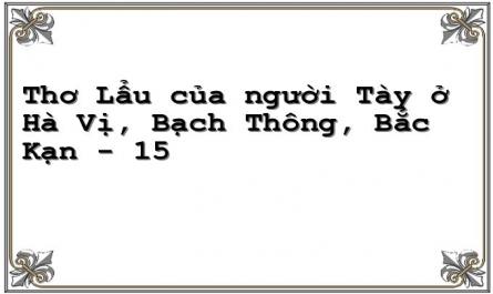 Thơ Lẩu của người Tày ở Hà Vị, Bạch Thông, Bắc Kạn - 15