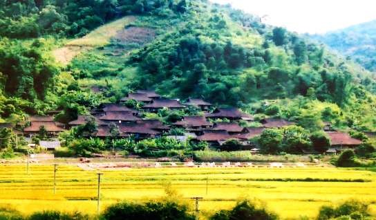 Hình 2 Bản Tày nếp nhà sàn Xã Công Bằng – Pác Nặm – Bắc Kạn Ảnh do Đoàn 2