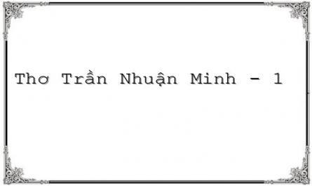 Thơ Trần Nhuận Minh - 1