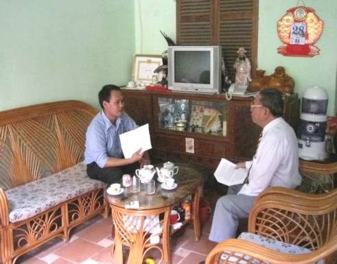 Nhà văn Nguyễn Trường Thanh và tác giả luận văn 4