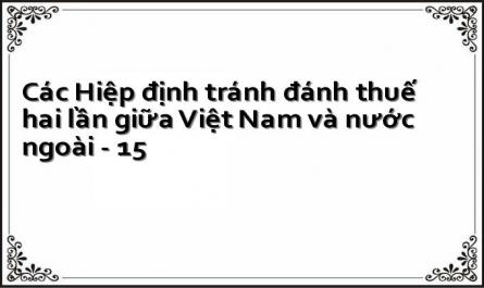 Các Hiệp định tránh đánh thuế hai lần giữa Việt Nam và nước ngoài - 15