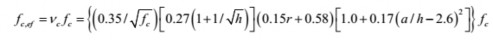 2 38 Trong đó v c Hệ số ảnh hưởng của bê tông thường ở miền nén f c Cường 5