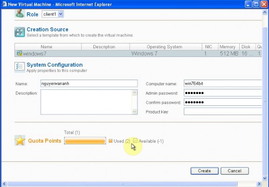 Hình 3 43 Giao diện tạo máy ảo mới KẾT LUẬN  Kết quả đạt được Qua 10