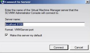 Hình 3 19 Yêu cầu kết nối tới VMM Server Do chúng ta triển khai VMM Server và VMM 11