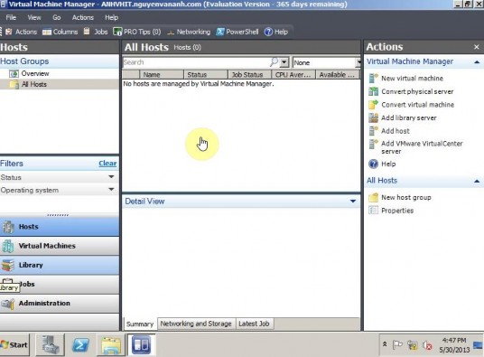 Hình 3 20 Giao diện chính của Virtual Machine Manager 3 3 4 Thêm Host Thêm host là thao 12