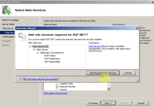 Hình 3 16 Cài một số dịch vụ đi kèm ASP net Tích vào các dịch vụ cần thiết 8