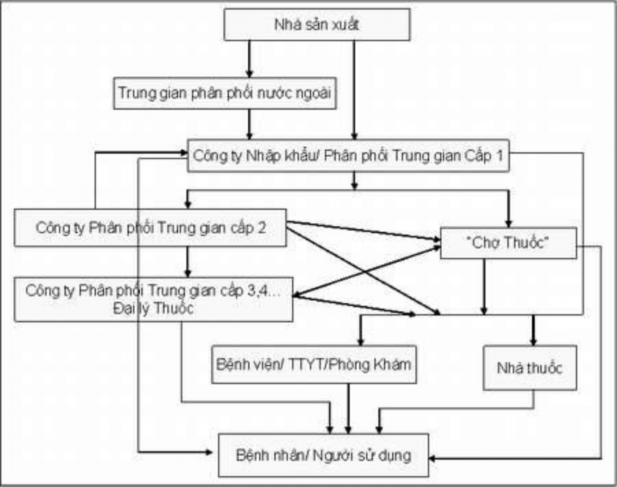 Hình 2 6 Sơ đồ phân phối dược phẩm tại Việt Nam Thực trạng thị trường 7