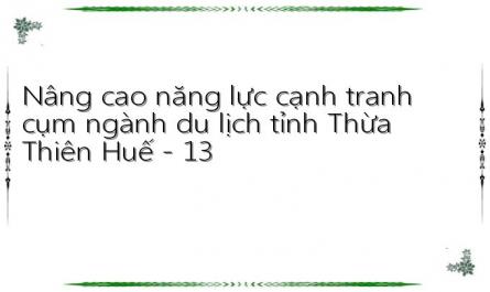 Nâng cao năng lực cạnh tranh cụm ngành du lịch tỉnh Thừa Thiên Huế - 13